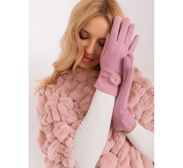 Rękawiczki AT RK model 19367921 jasny różowy - FPrice Rękawiczki AT RK model 19367921 jasny różowy - FPrice
