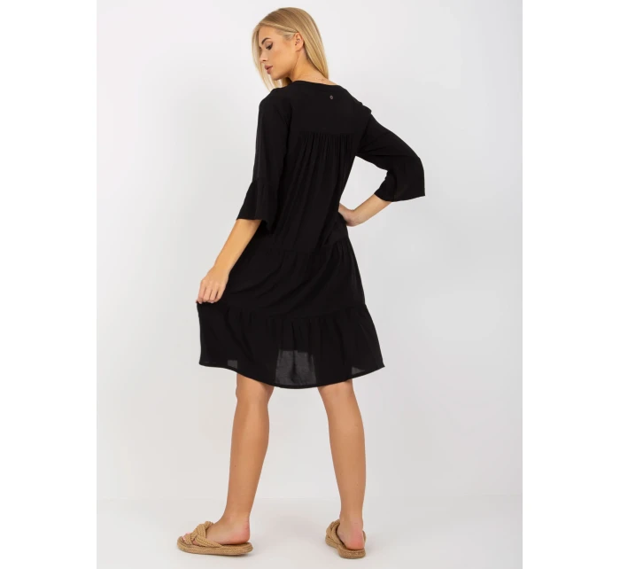 Šaty D73761M30214A6EN černé