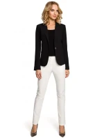 model 18002287 Bunda s límcem a jedním knoflíkem černá - Moe