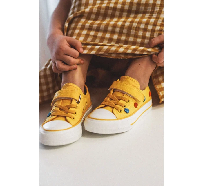 Children's Sneakers With Velcro BIG STAR JJ374056 Yellow Children's Sneakers With Velcro BIG STAR JJ374056 Yellow