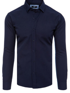 Elegantní tmavě modrá pánská košile Dstreet DX2477