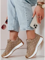 Dámské sportovní tenisky khaki model 21987702 - Dstreet Dámské sportovní tenisky khaki model 21987702 - Dstreet
