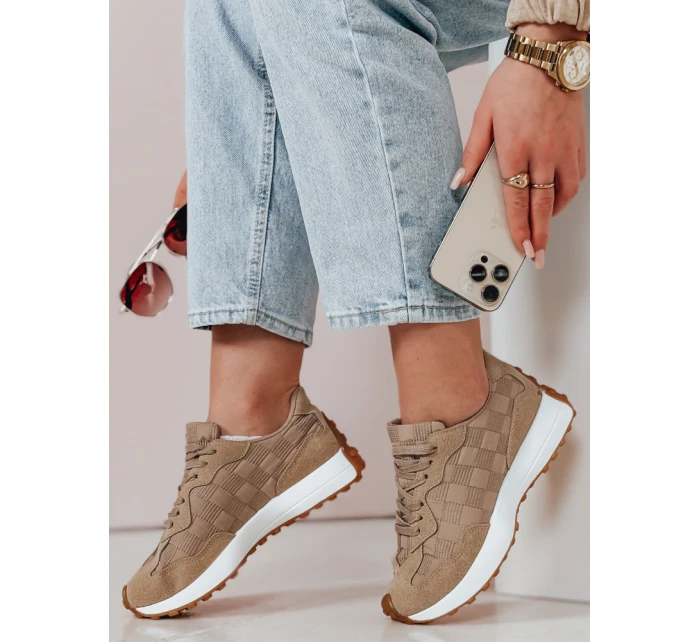 Dámské sportovní tenisky khaki model 21987702 - Dstreet Dámské sportovní tenisky khaki model 21987702 - Dstreet