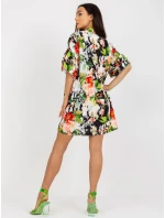 Sukienka DHJ SK czarno zielony model 21110873 - FPrice Sukienka DHJ SK czarno zielony model 21110873 - FPrice