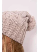 Fleecová čepice Paris model 18750765 light beige - K-Fashion Fleecová čepice Paris model 18750765 light beige - K-Fashion