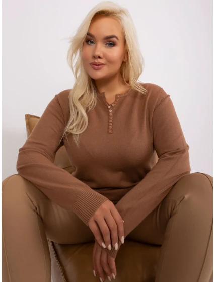 Sweter PM SW PM model 18949275 camelowy - FPrice