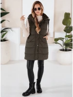 Dámská prošívaná vesta zelená Dstreet model 21966388 - FashionStreet