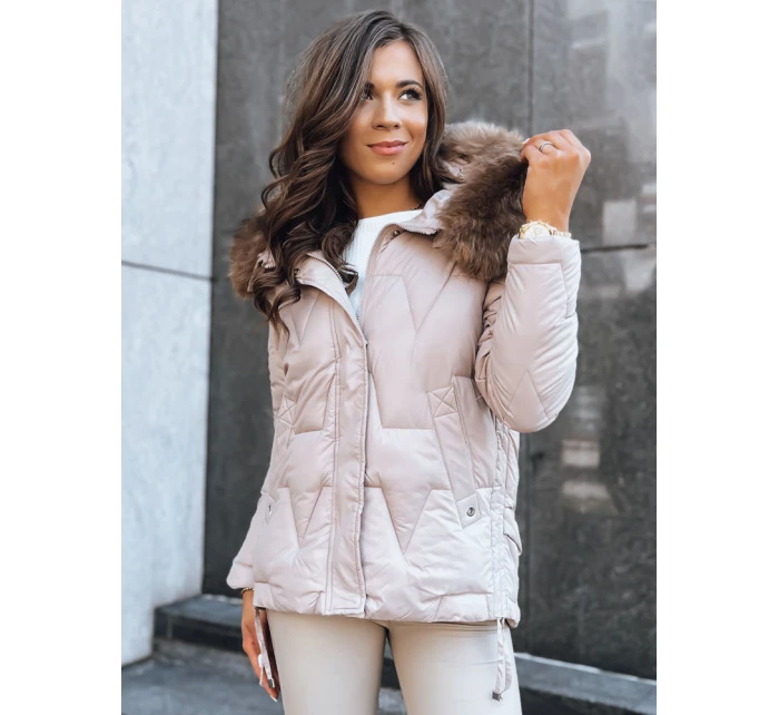 Dámská zimní bunda beige Dstreet model 21970516 - FashionStreet