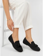 Dámské černé semišové mokasíny Dstreet ZY1366