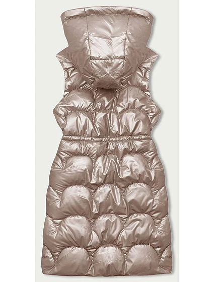 růžová vypasovaná vesta s kapucí model 18846322 - S'WEST