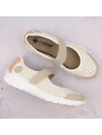 Pohodlná polobotka W béžová model 22033608 - Rieker