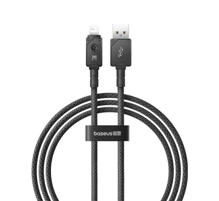 Baseus Nezlomitelný kabel USB-IP 2,4A 1m (černý)