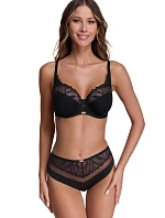 Dámská podprsenka 2107 Yasemin Černá s béžovou - AVA