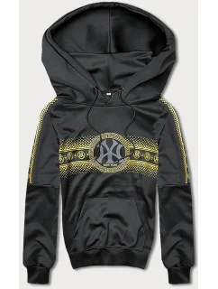 Černá pánská mikina s kapucí model 18433256 - J.STYLE