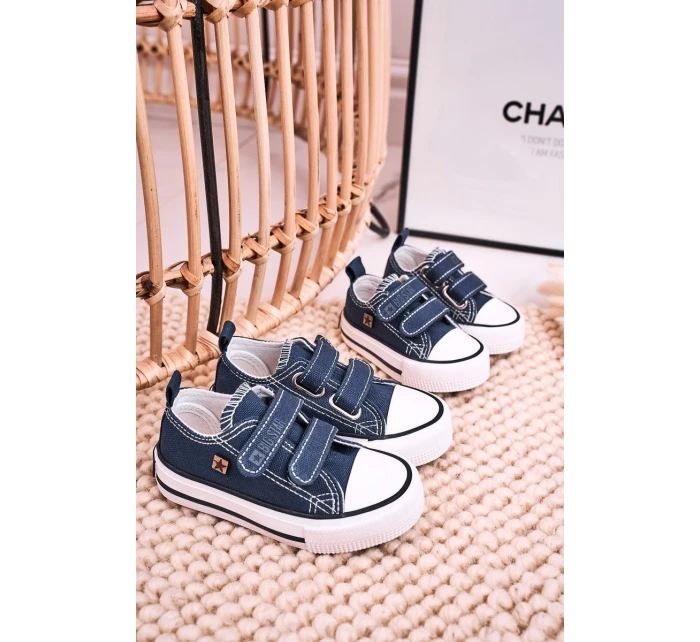 Dětské Tenisky Na Suchý Zip BIG STAR model 21545397 Tmavě Modré - Big Star Shoes Dětské Tenisky Na Suchý Zip BIG STAR model 21545397 Tmavě Modré - Big Star Shoes