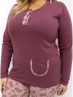 Pyžamo DU PI FP 508.57 tmavě růžové Pyžamo DU PI FP 508.57 tmavě růžové