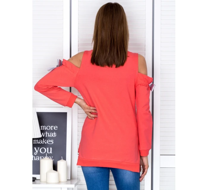 Mikina PL BL 1452.02 korál Mikina PL BL 1452.02 korál