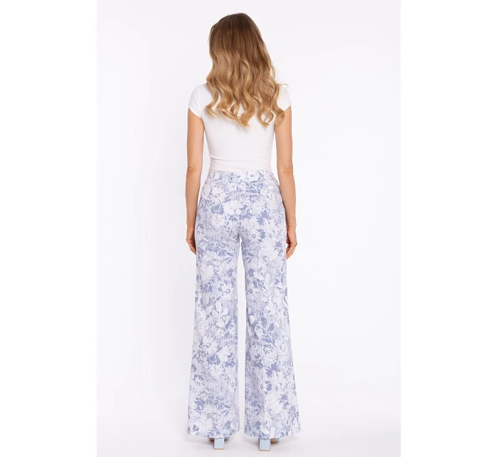 model 22040649 Široké kalhoty s potiskem a zapínáním na zip model 1 - Moe