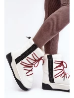 Dámské sněhule se silnou podrážkou, Vegan D.Franklin bílá Dámské sněhule se silnou podrážkou, Vegan D.Franklin bílá