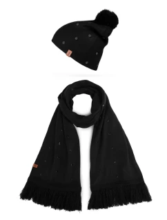 Dámský set šály a čepice Vuch Nurit Set Black