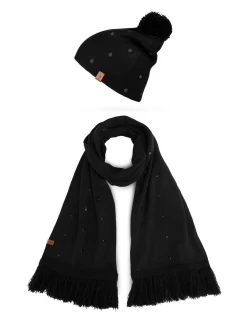 Dámský set šály a čepice Vuch Nurit Set Black