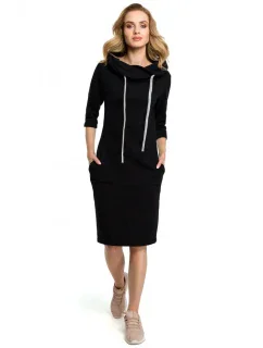 Dámské šaty model 21085967 černé - Moe