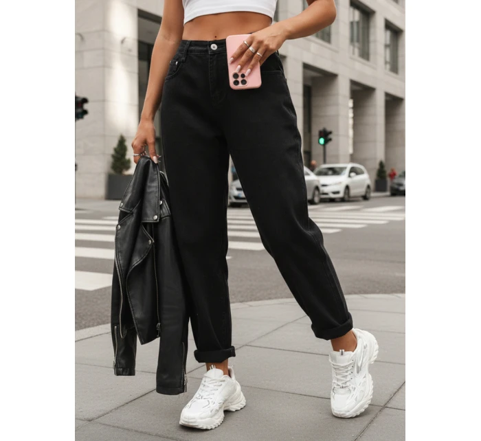 damskie mom fit stan czarne model 22029989 - FashionStreet