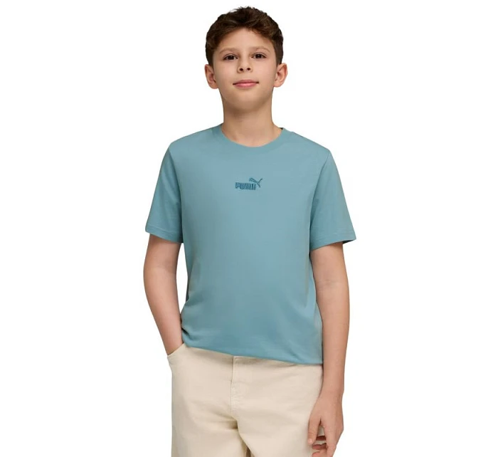 Puma ESS Small No.1 Logo Centered Tee modrá 692975 47 dětské tričko