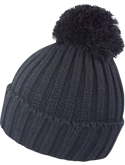 Result Headwear R 369X Pletená čepice s bambulí 28.369X black Result Headwear R 369X Pletená čepice s bambulí 28.369X black
