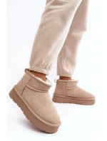 semišové nízké sněhule jasně béžové model 21638825 - Boto semišové nízké sněhule jasně béžové model 21638825 - Boto
