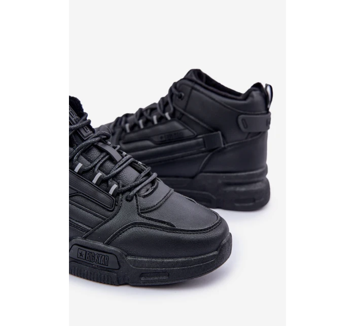 Pánské Tenisky Z Eko Kůže Big Star OO174004 Černé Pánské Tenisky Z Eko Kůže Big Star OO174004 Černé