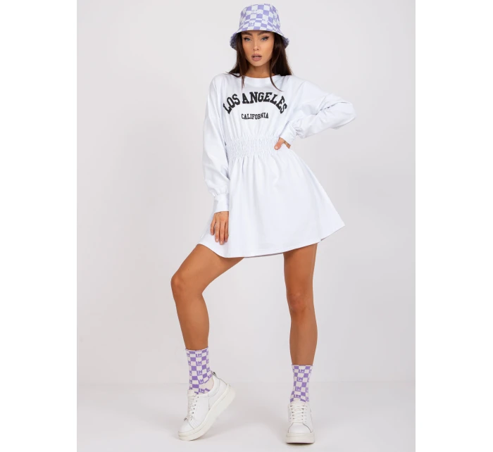 Sukienka DHJ SK model 20961807 biały - FPrice Sukienka DHJ SK model 20961807 biały - FPrice