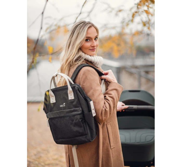 Dámský batoh na kočárek Engelis Manna Black Dámský batoh na kočárek Engelis Manna Black