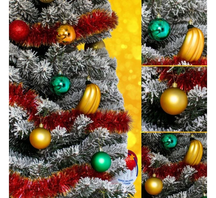 DEKORATIVNÍ PLASTOVÁ CETKA BEZPEČNÁ 7KS BANÁNOVÁ SLÍDA