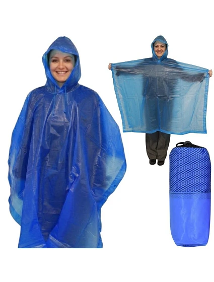 PLÁŠTĚNKA PONČO MODRÁ REDCLIFFS