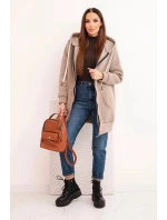 Zateplená dámská mikina s kapucí a zipem fango Zateplená dámská mikina s kapucí a zipem fango