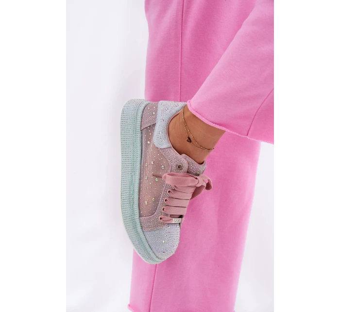 Zdobené sneakersy na platformě GOE RR2N4009 Multikolor