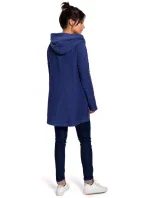 B131 Svetr s vysokým límcem - indigo