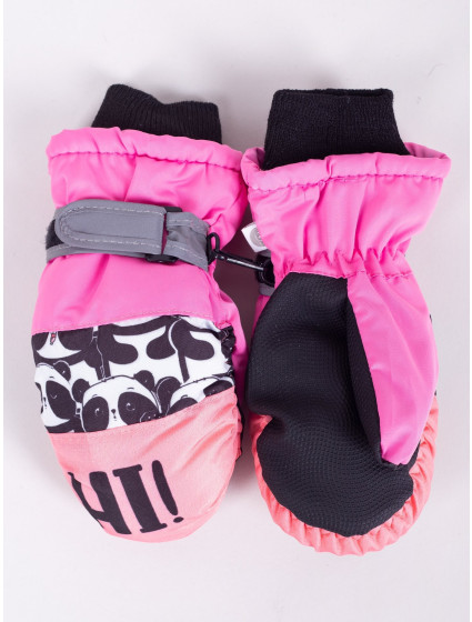 Dětské zimní lyžařské rukavice Yoclub REN-0207G-A110 Pink