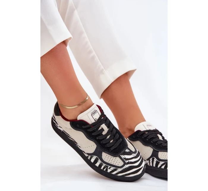 Dámské sneakers  Just Dare se vzorem – béžové model 21883416 - Kesi