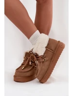 Dámské sněhule D.Franklin z přírodního semiše – camel Dámské sněhule D.Franklin z přírodního semiše – camel