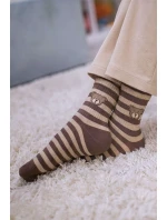 Pruhované dětské ponožky s medvídkem 1184.061