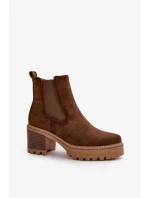 Boty na podpatku model 199293 Step in style Boty na podpatku model 199293 Step in style