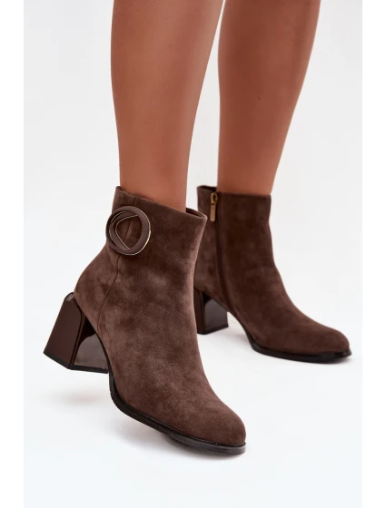 Boty na podpatku  model 222973 Step in style