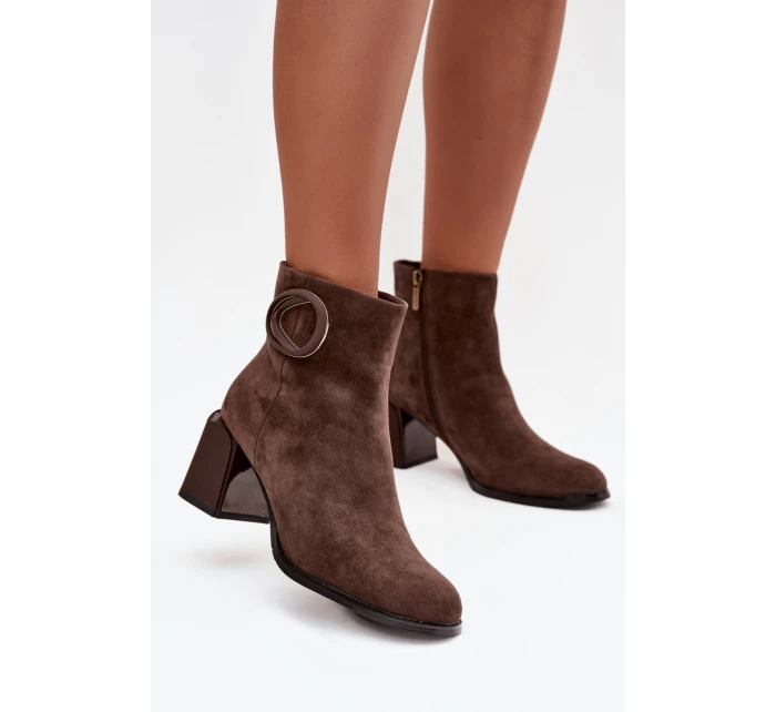 Boty na podpatku  model 222973 Step in style