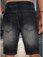 Pánské džínové šortky černé FashionStreet SX2500