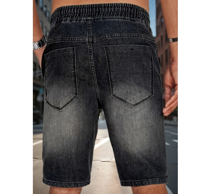 Pánské džínové šortky černé FashionStreet SX2500