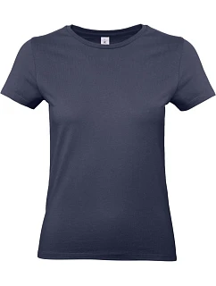 B&C #E190 /women Dámské tričko z těžké bavlny 01.004T navy blue
