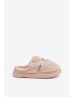 Kožené pantofle s ozdobným páskem béžové model 21681803 - Boto Kožené pantofle s ozdobným páskem béžové model 21681803 - Boto