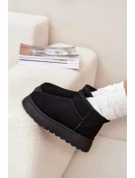 Dámské Sněhule Na Platformě Zateplené Kožíškem Černé model 21705246 - Boto Dámské Sněhule Na Platformě Zateplené Kožíškem Černé model 21705246 - Boto